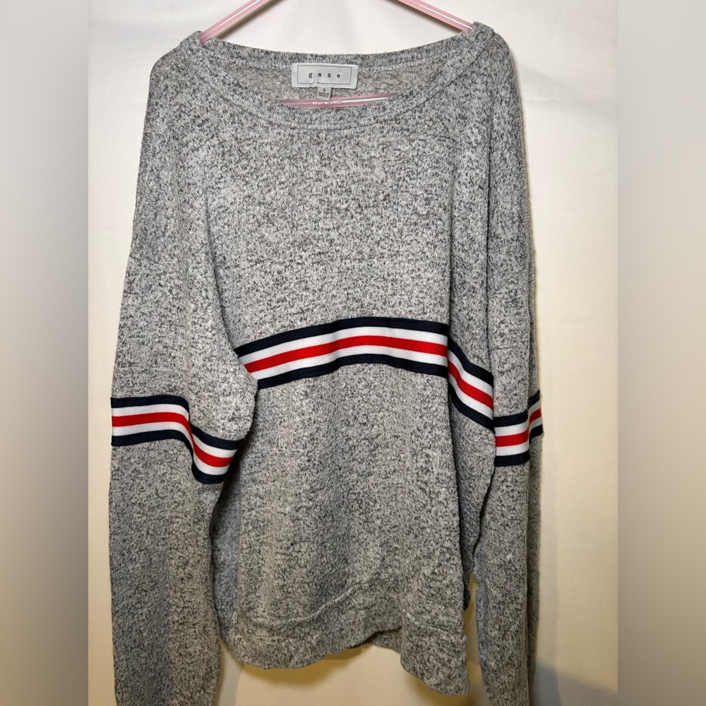 cozy striped top